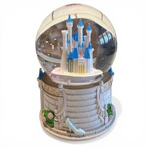 Disney Cinderella Castle Snow Globe 2024 Walgreens Music Box Glass Slipper Dream